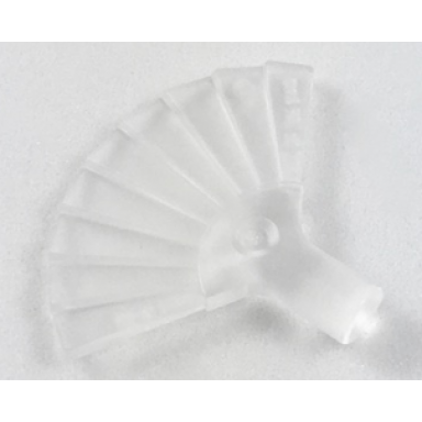 trans-clear minifigure utensil hand fan
