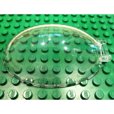 trans-clear windscreen 8 x 6 x 2 1 3 bubble canopy with bar handle