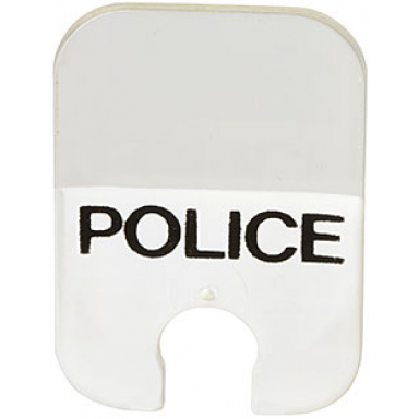 trans-clear windscreen motorcycle windshield with black police on white background pattern