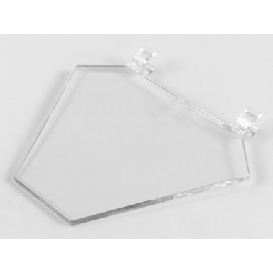 trans-clear flag 5 x 6 hexagonal