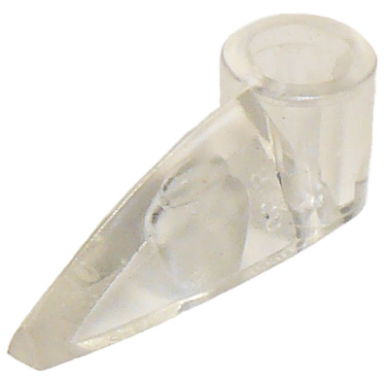 trans-clear bionicle 1 x 3 tooth with axle hole bohrok eye