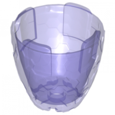trans-purple container faceted 4 x 4 x 3 alien pod section
