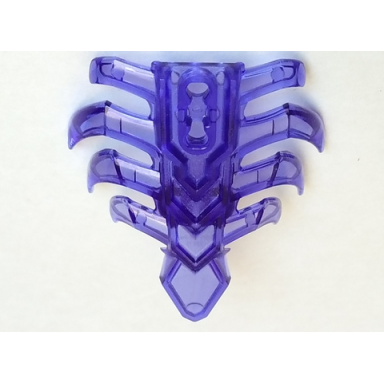 trans-purple bionicle spine armor with 8 ribs
