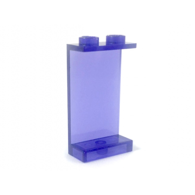 trans-purple panel 1 x 2 x 3 - solid studs