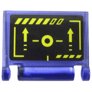 trans-purple minifigure utensil book cover with yellow circle arrows and stripes on black background pattern sticker - set 71711