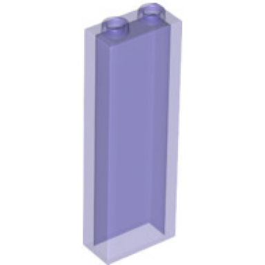 trans-purple brick 1 x 2 x 5