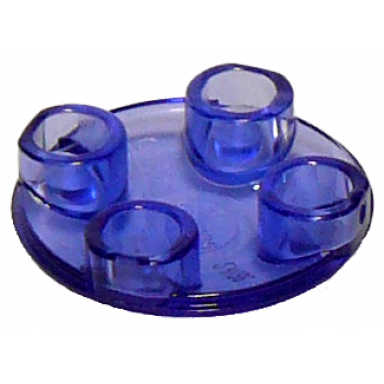 trans-purple plate round 2 x 2 with rounded bottom boat stud