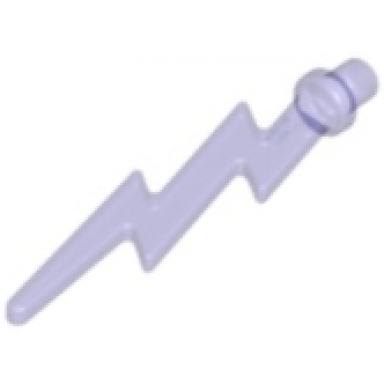 trans-purple wave angular single with bar end lightning bolt