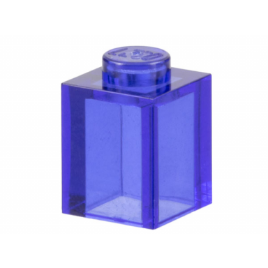 trans-purple brick 1 x 1