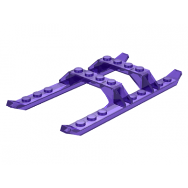 trans-purple helicopter sled rails 12 x 6