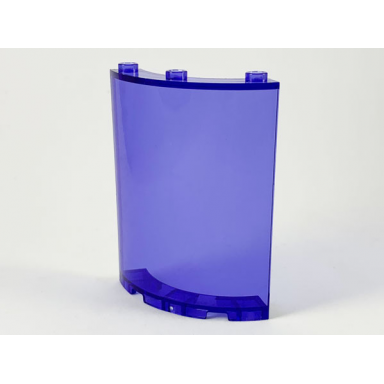trans-purple cylinder quarter 4 x 4 x 6