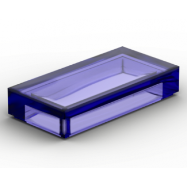 trans-purple tile 1 x 2