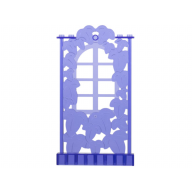trans-purple belville wall ivy wall with window 1 x 8 x 12