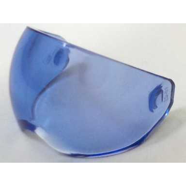 trans-purple minifigure visor flight helmet