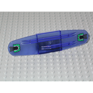 trans-purple duplo train action brick intelli-train with track and tunnel entrance pattern on both ends