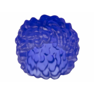 trans-purple minifigure hair curly bushy hole on top