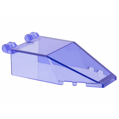 trans-purple windscreen 7 x 4 x 1 2 3 with locking dual 2 fingers 7 teeth