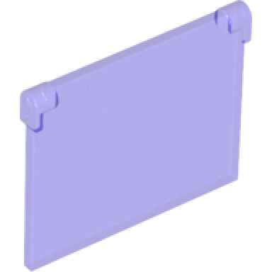 trans-purple glass for window 1 x 4 x 3 - opening