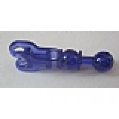 trans-purple hero factory arm leg with ball joint on axle and ball socket and pin hole