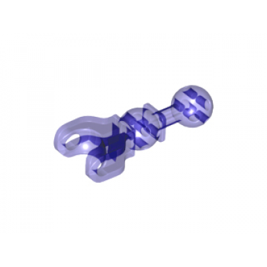 trans-purple hero factory arm leg with ball joint on axle and ball socket