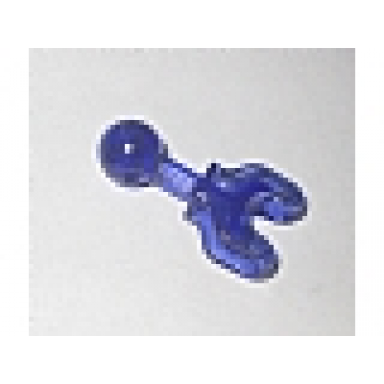 trans-purple hero factory arm leg with ball joint on axle and ball socket short