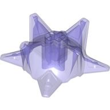 trans-purple hero factory weapon spiked ball half with axle hole