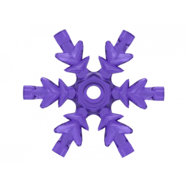trans-purple rock 4 x 4 crystal ice snowflake