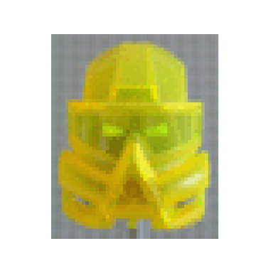 trans-neon yellow bionicle mask kaukau