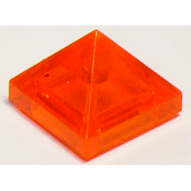 trans-neon orange slope 45 1 x 1 x 2 3 quadruple convex pyramid