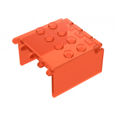 trans-neon orange windscreen 4 x 4 x 2 canopy extender with hinges