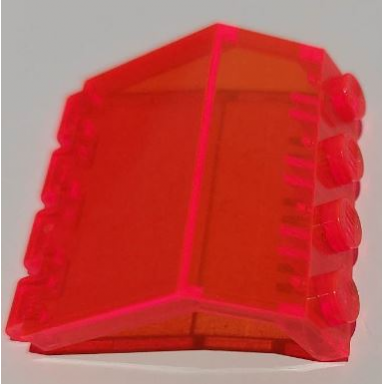 trans-neon orange panel 2 x 4 x 3 1 3 with hinge