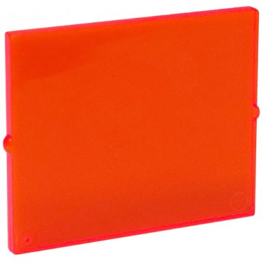 trans-neon orange glass for window 1 x 4 x 3
