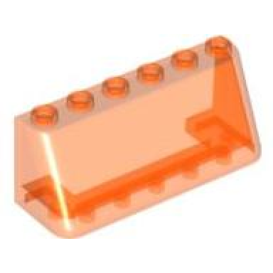 trans-neon orange windscreen 2 x 6 x 2