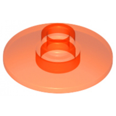 trans-neon orange dish 2 x 2 inverted radar