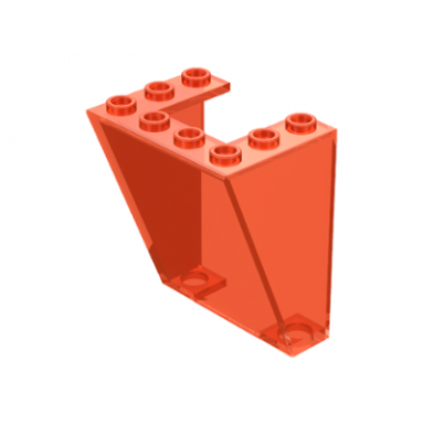 trans-neon orange windscreen 3 x 4 x 4 inverted