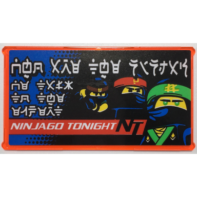 trans-neon orange glass for window 1 x 4 x 6 with lloyd cole kai ninjago tonight nt and ninjago logogram who are the ninjas and we talk to the expert pattern sticker - set 70657