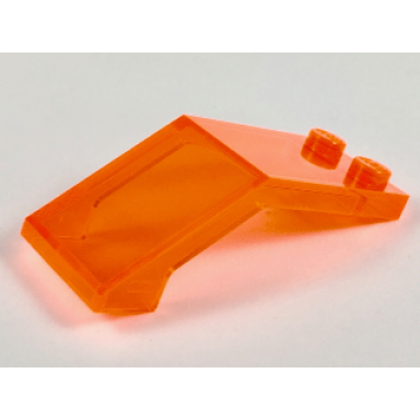 trans-neon orange windscreen 5 x 2 x 1 2 3