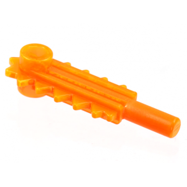 trans-neon orange minifigure utensil tool chainsaw blade