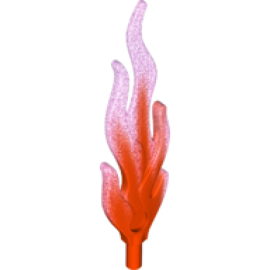 trans-neon orange wave rounded straight large with bar end flame with marbled satin trans-dark pink pattern