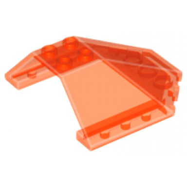trans-neon orange windscreen 6 x 6 x 2 canopy