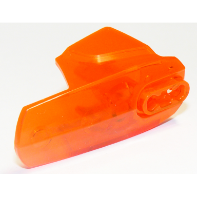 trans-neon orange hero factory armor with ball joint socket - size 6