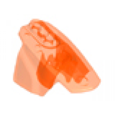 trans-neon orange hero factory armor with ball joint socket - size 5