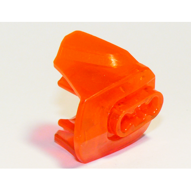 trans-neon orange hero factory armor with ball joint socket - size 3