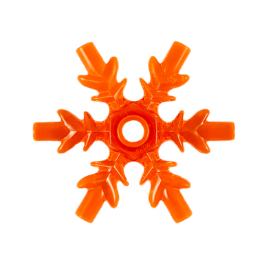 trans-neon orange rock 4 x 4 crystal ice snowflake
