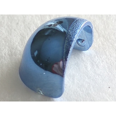 chrome blue minifigure visor large