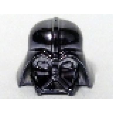 chrome black minifigure headgear helmet sw darth vader