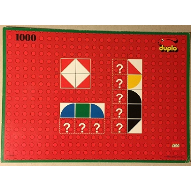 paper duplo mosaic card 5 from set 1000