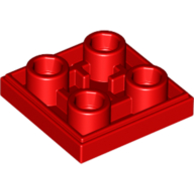 red tile modified 2 x 2 inverted