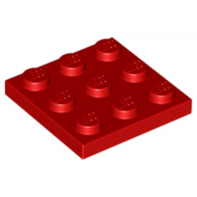 red plate 3 x 3