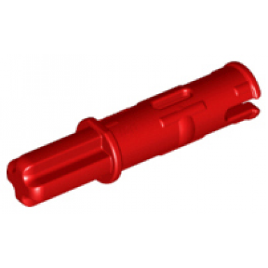 red technic axle 1l with pin 2l with friction ridges
